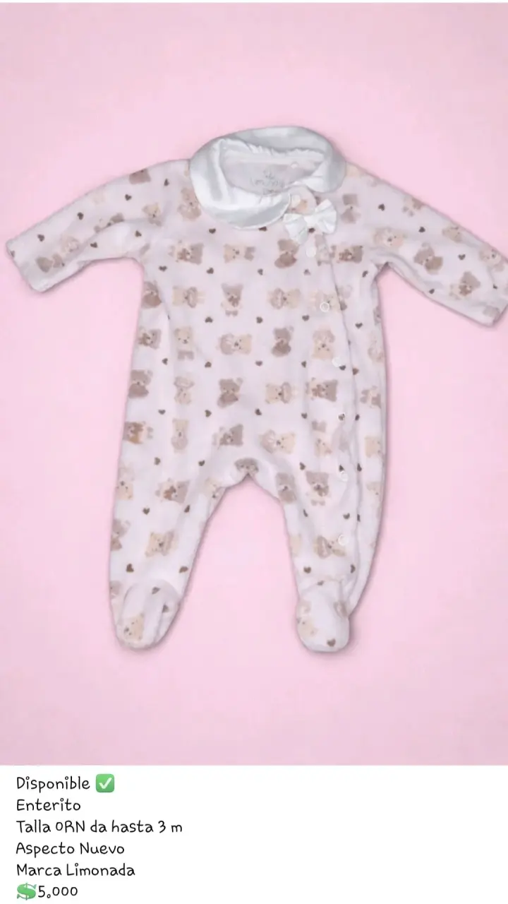 Enterito de bebé estampado