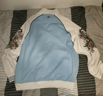Chaqueta Ecko Unltd azul y blanca - miniatura 2