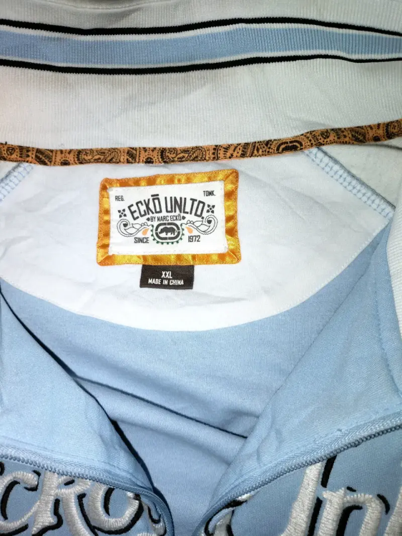 Chaqueta Ecko Unltd azul y blanca - 3