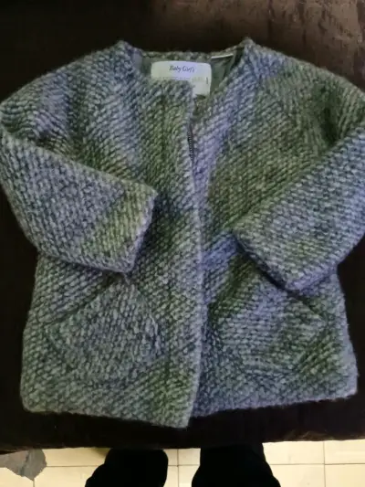 Chaqueta de bebé gris gruesa - miniatura 1