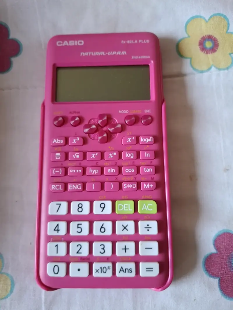 Calculadora Casio rosa - 2