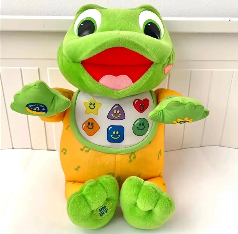 Peluche interactivo rana verde