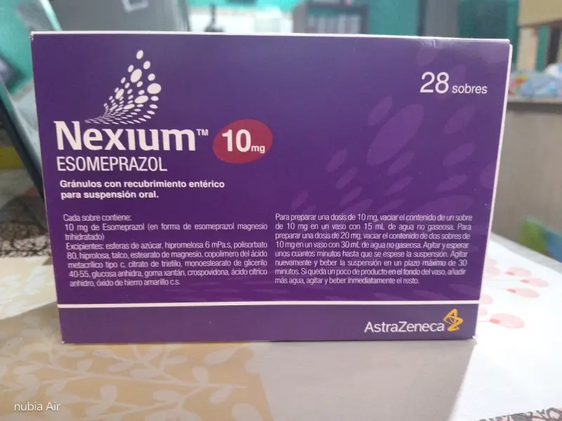 Caja de Nexium Esomeprazol 28 sobres - 2
