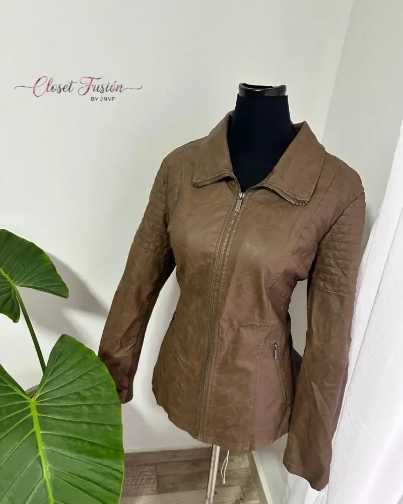 Chaqueta de cuero marrón - 2