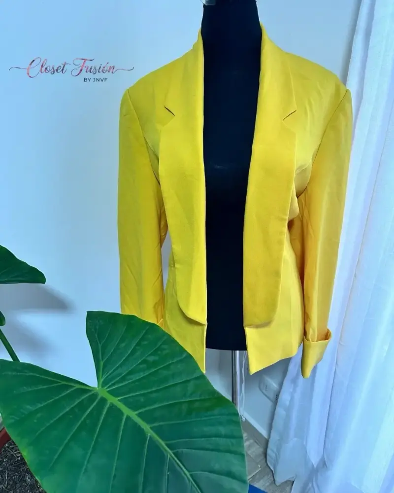 Blazer amarillo elegante - 2