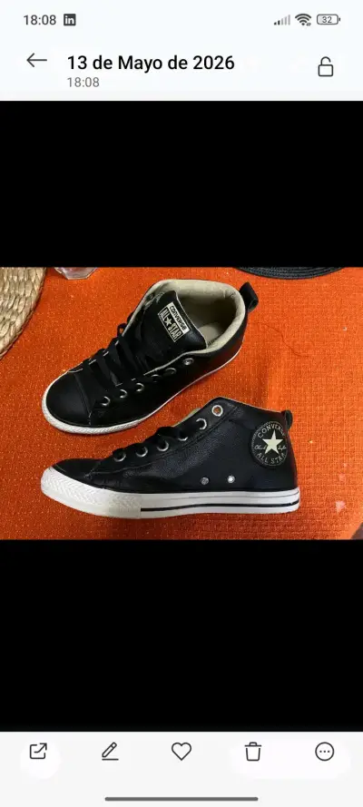 Zapatillas Converse negras altas - miniatura 3