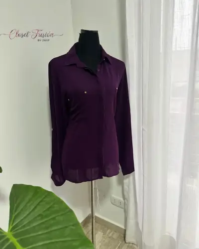 Blusa morada elegante - miniatura 1