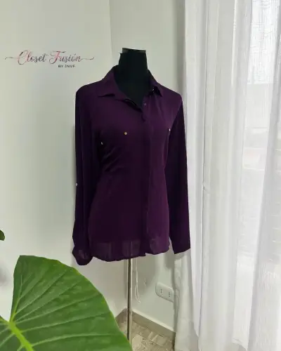 Blusa morada elegante - miniatura 2