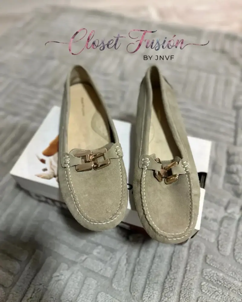 Mocasines beige de gamuza - 2