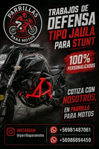 Defensa tipo jaula para motocicleta - miniatura 1