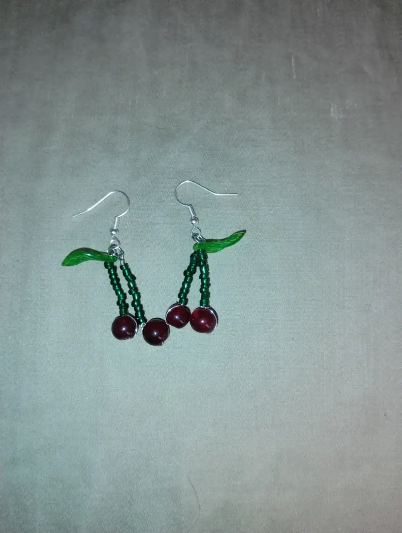 Aros colgantes hechos a mano - 4