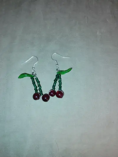 Aros colgantes hechos a mano - miniatura 4