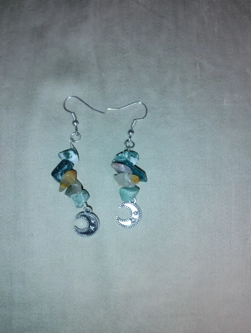 Aros colgantes hechos a mano - 5