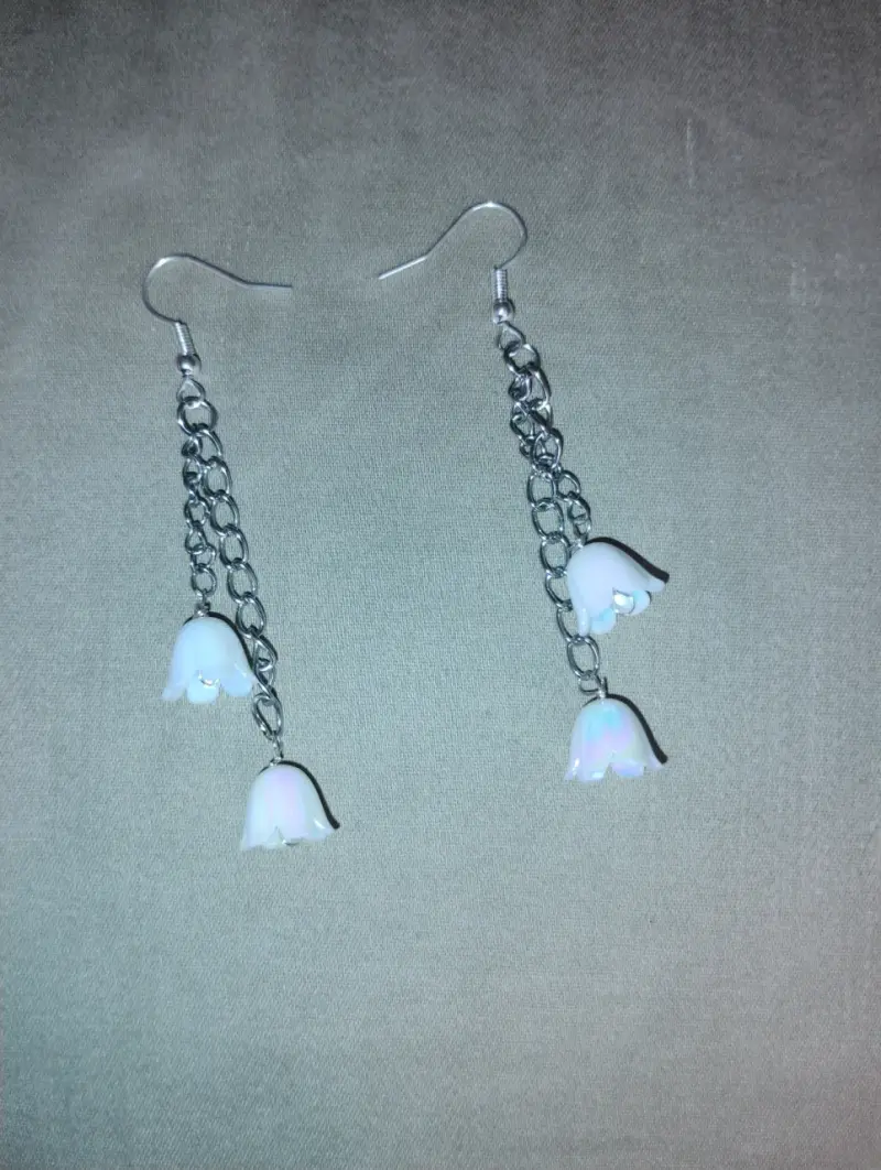 Aros colgantes hechos a mano - 6