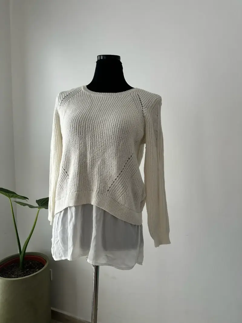Suéter beige de punto - 2