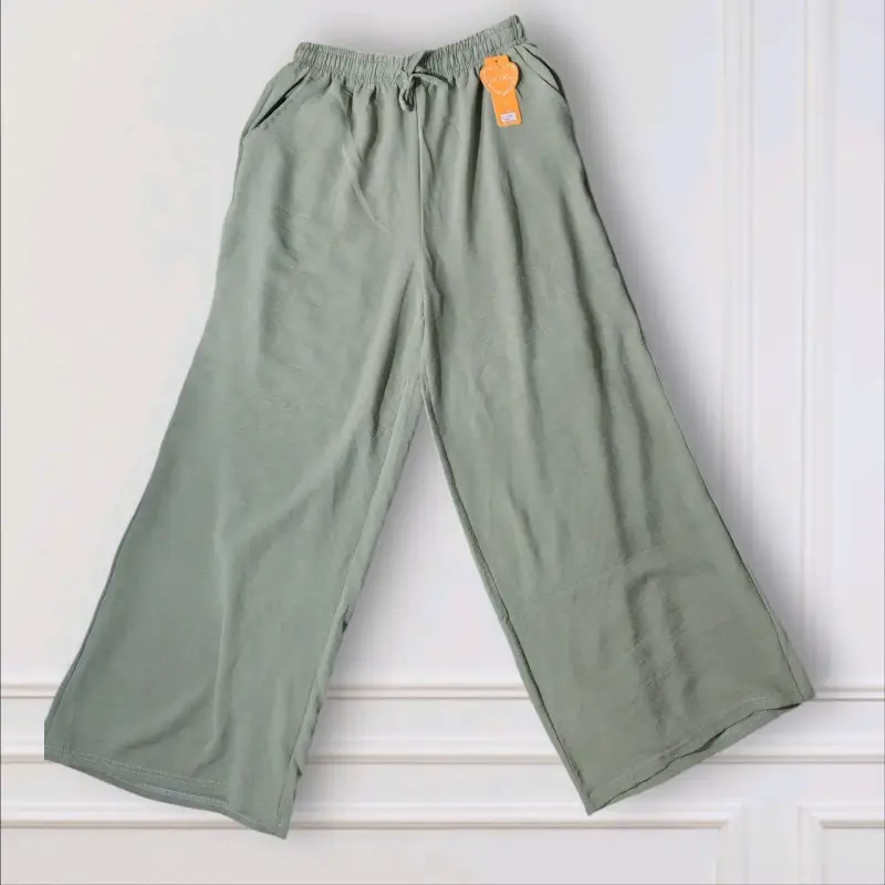 Pantalones anchos verdes