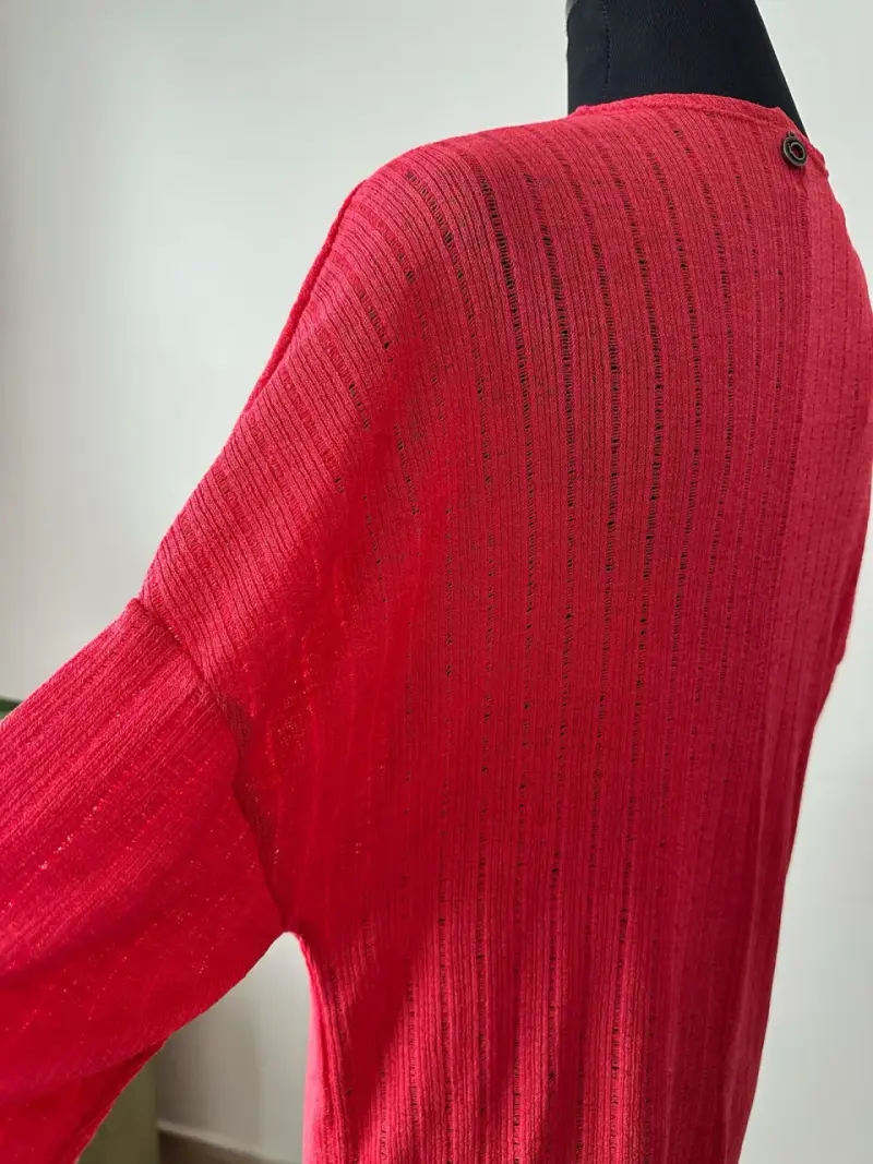 Polera roja transparente - 1