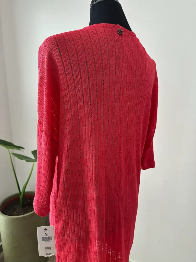 Polera roja transparente - 5