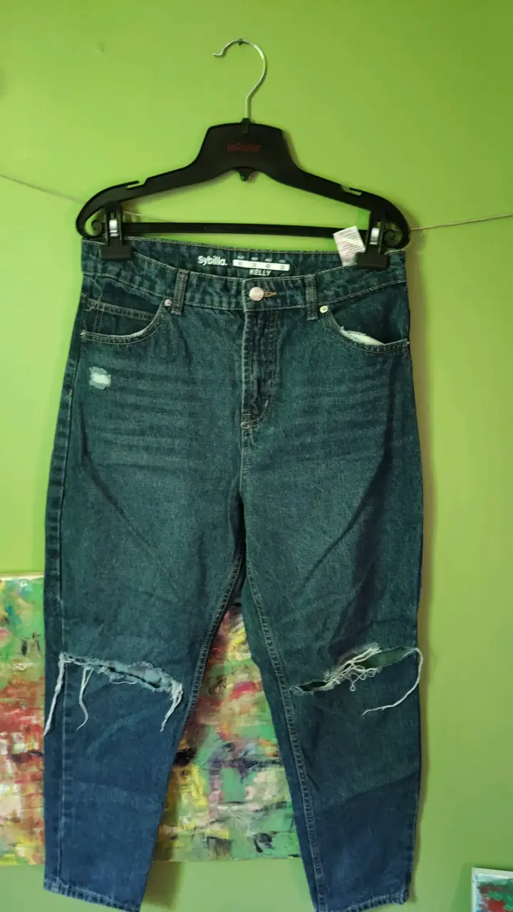 Jeans desgastados negros - 2