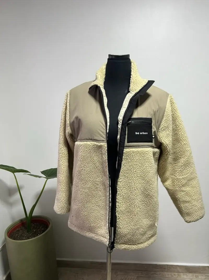 Chaqueta borreguillo beige unisex - 1