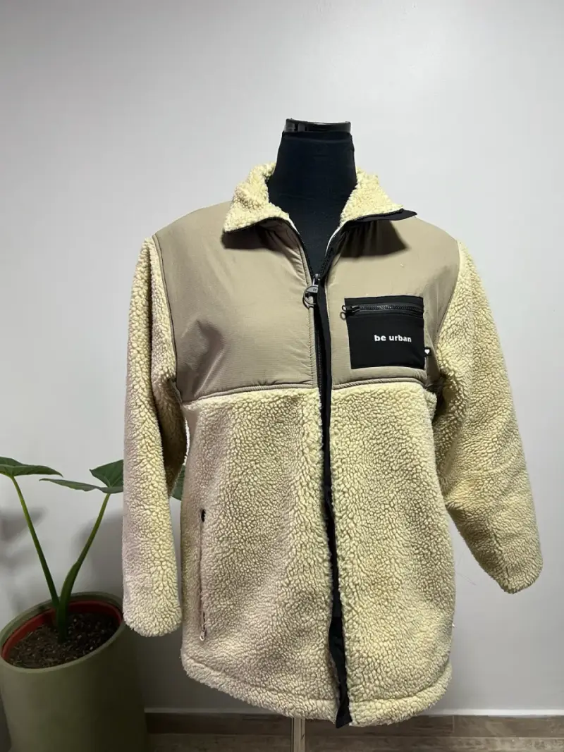 Chaqueta borreguillo beige unisex - 2