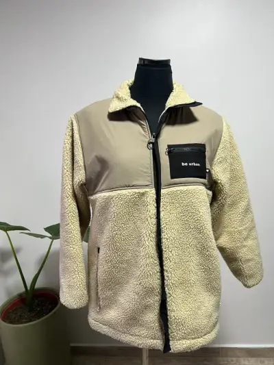 Chaqueta borreguillo beige unisex - miniatura 2