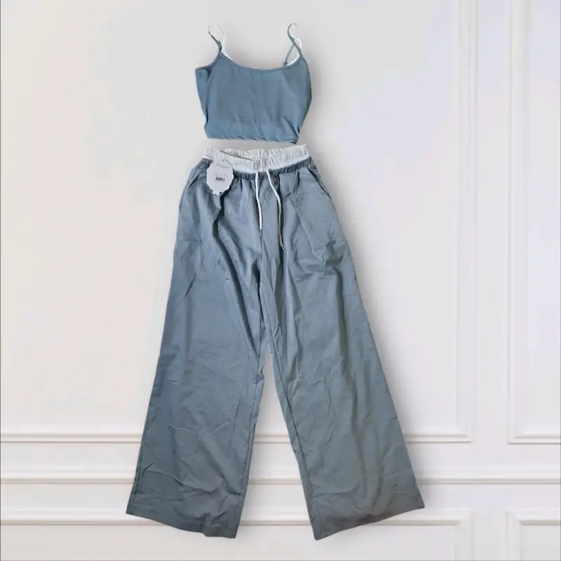 Conjunto azul top y pantalón