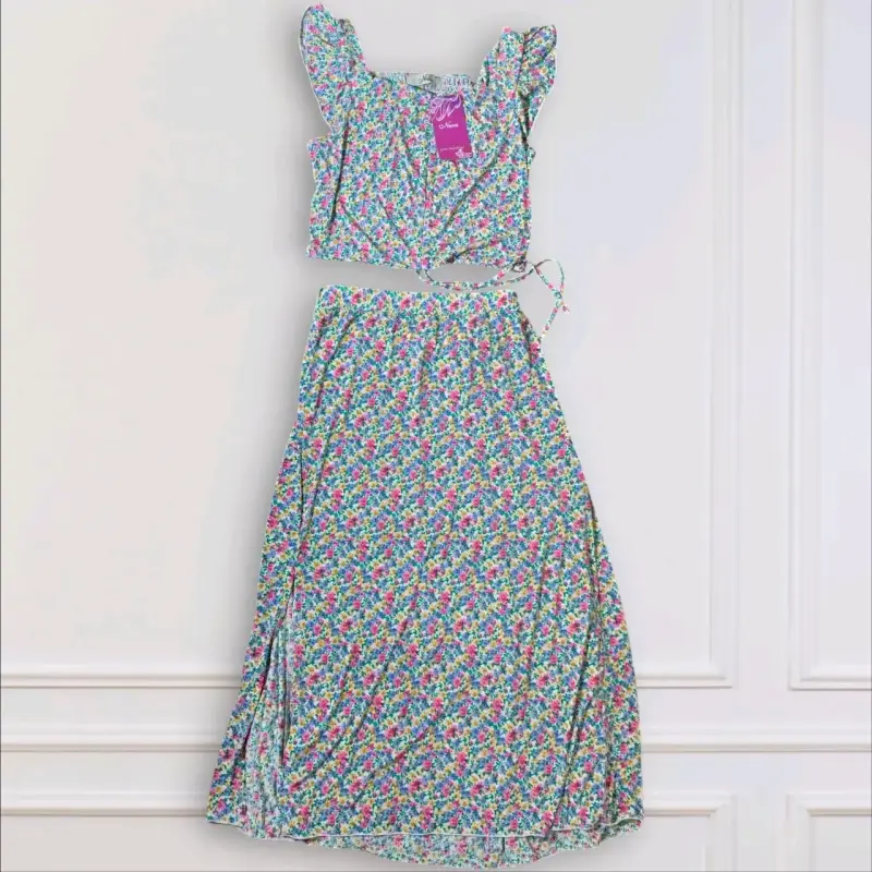 Conjunto floral dos piezas