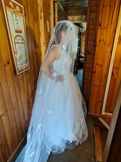 Vestido de novia blanco - miniatura 4