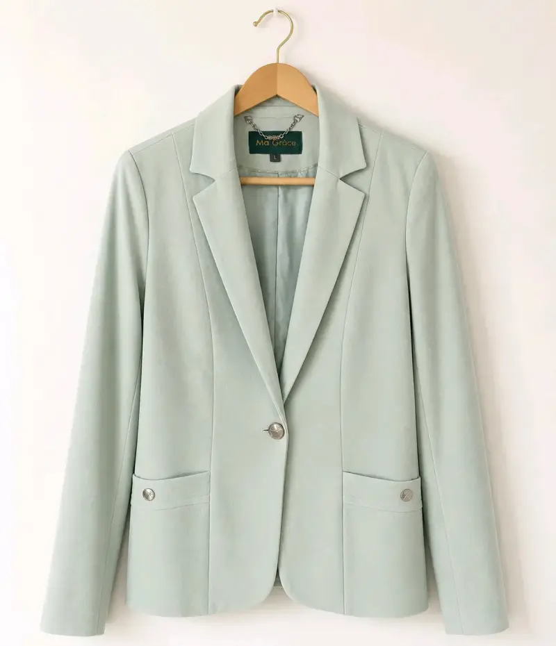 Blazer verde claro elegante