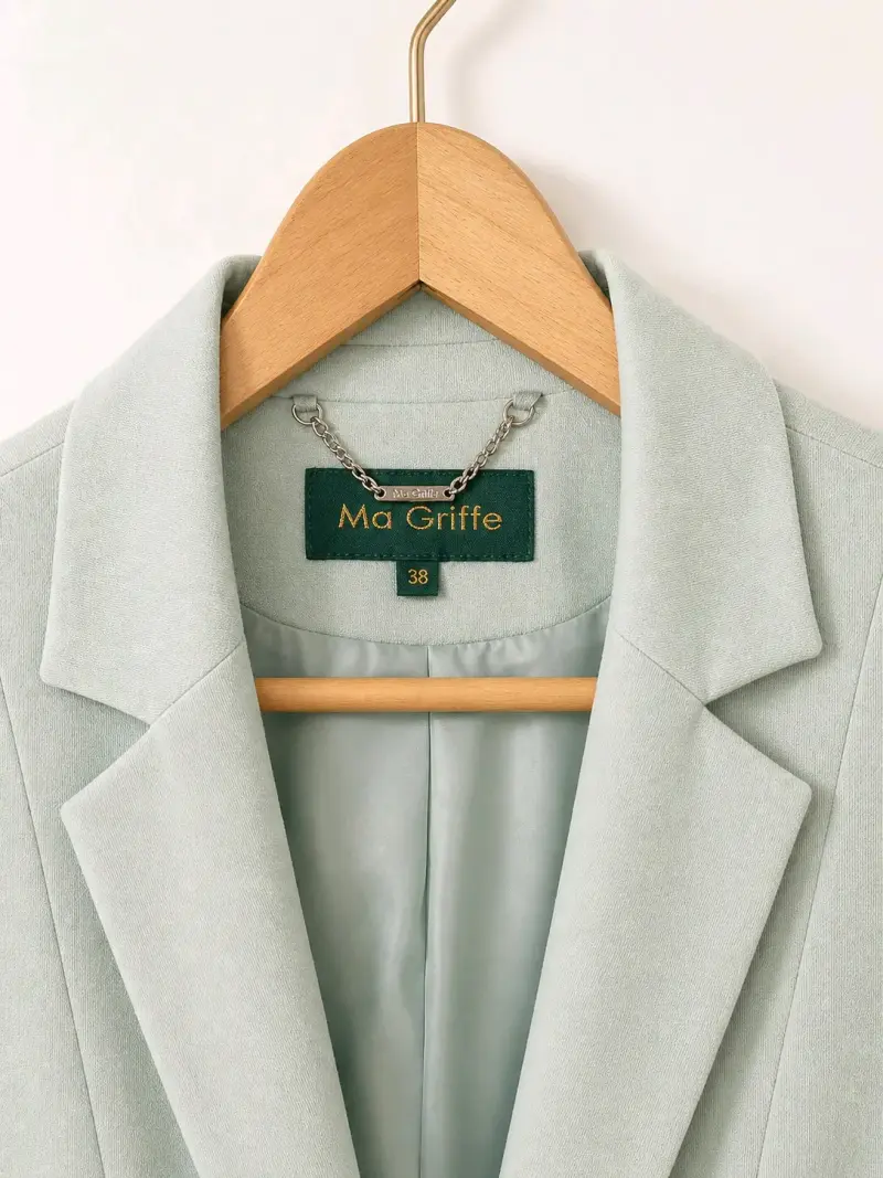 Blazer verde claro elegante - 2