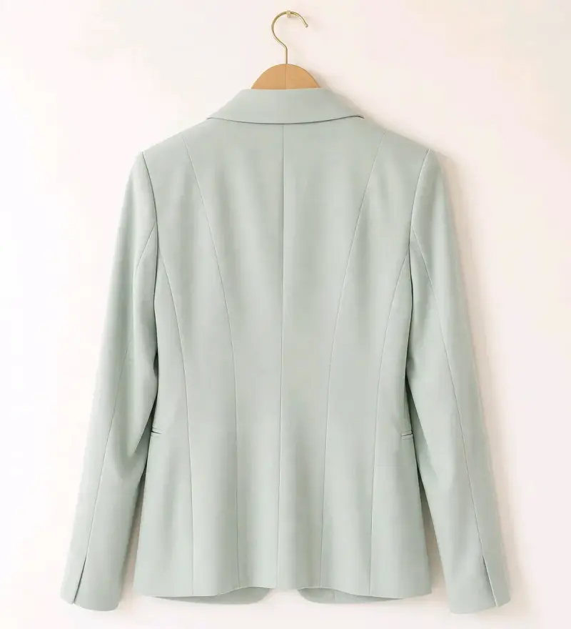 Blazer verde claro elegante - 3