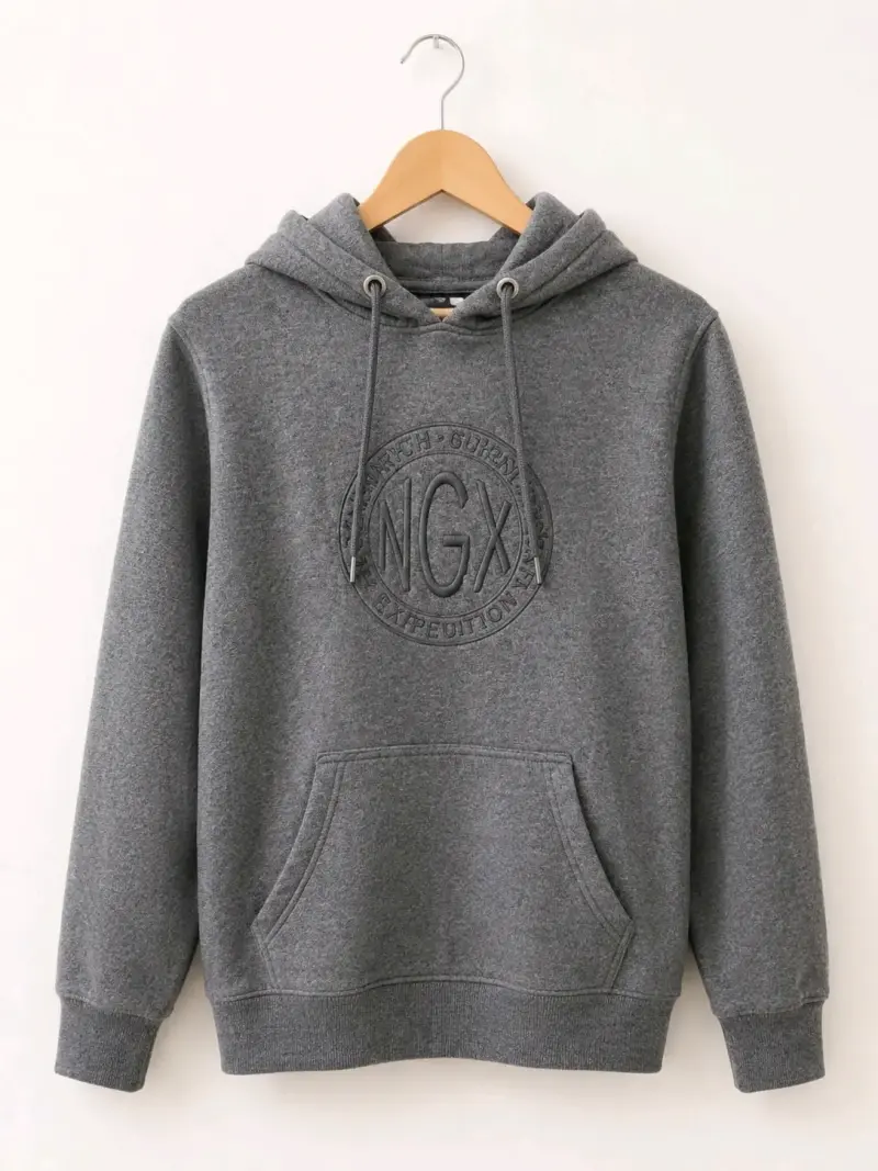 Polerón gris con capucha NGX - 3
