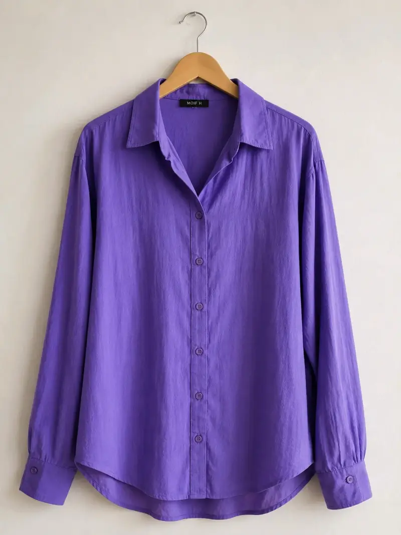 Camisa morada de mujer - 3