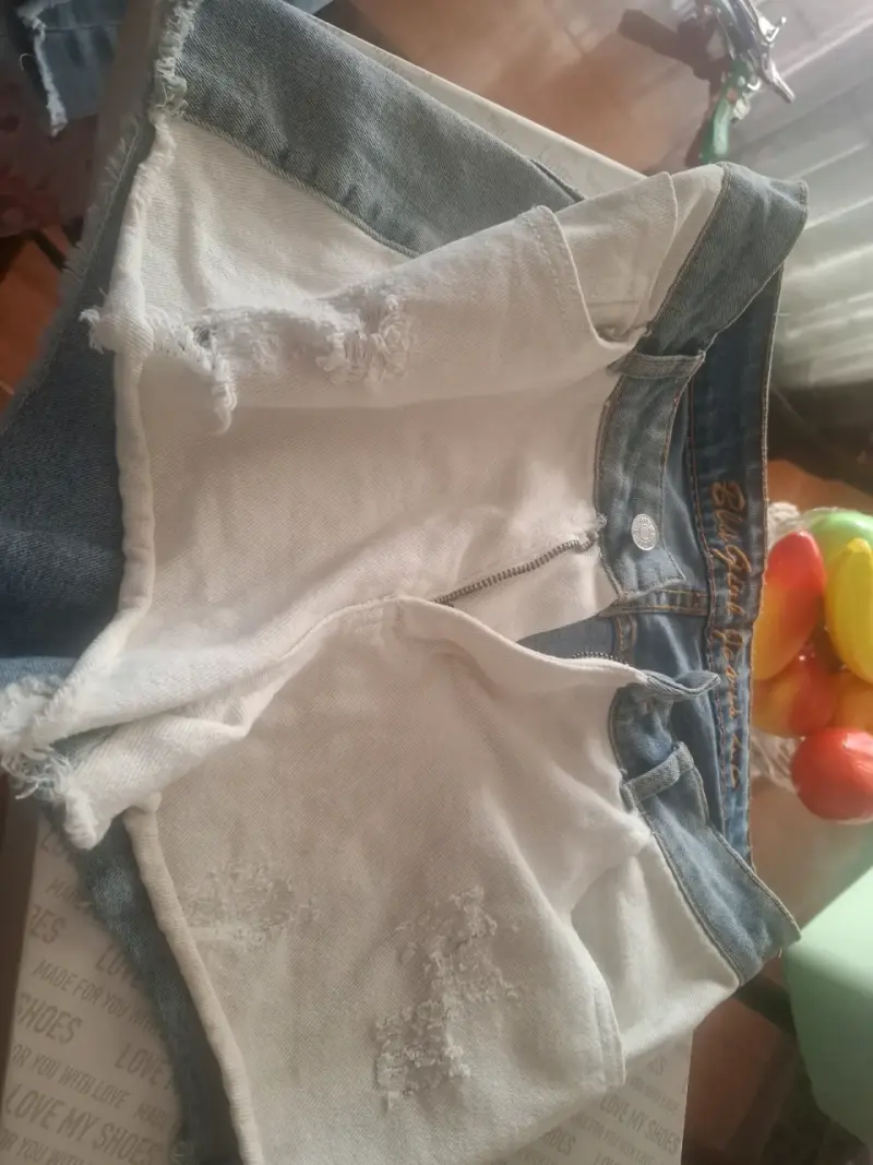 Shorts de mezclilla azul claro - 2
