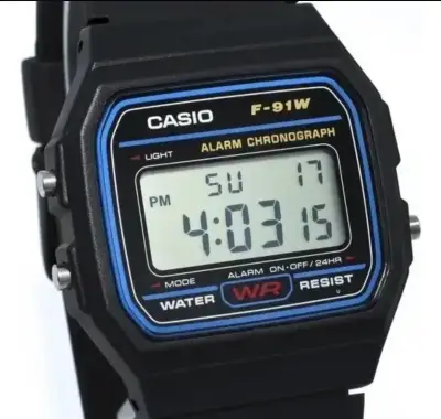 Reloj Casio F-91W digital negro - miniatura 2