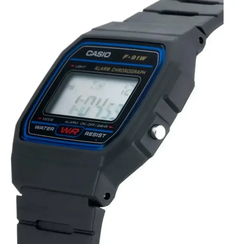 Reloj Casio F-91W digital negro - 4