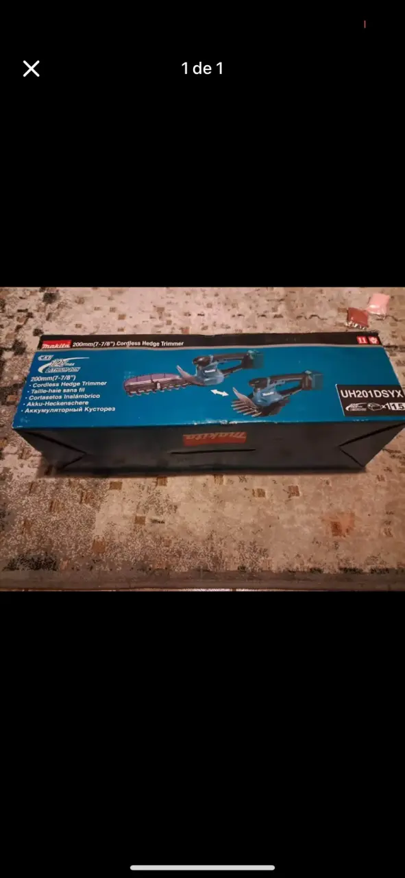 Cortasetos inalámbrico Makita - 1