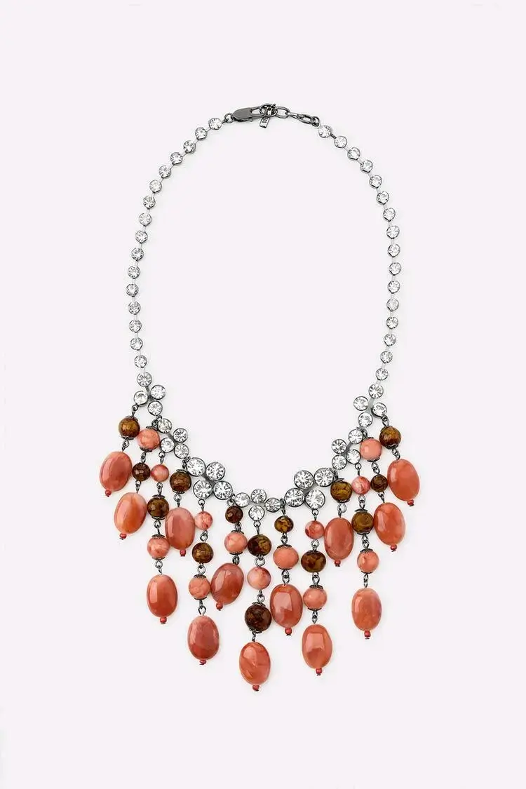 Collar Zara de pedrería brillante - 1
