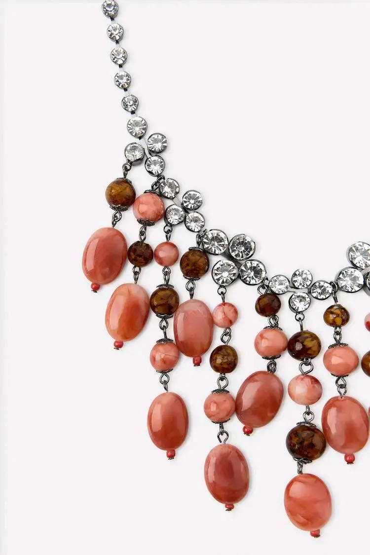 Collar Zara de pedrería brillante - 2
