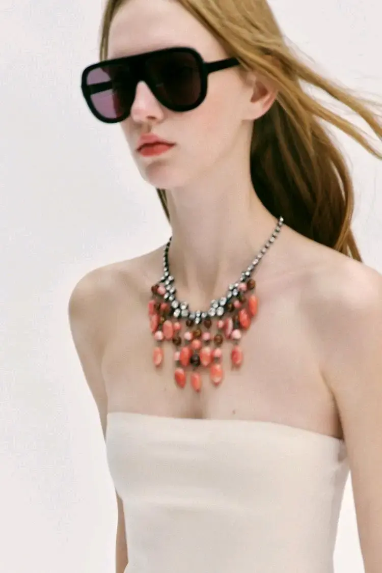 Collar Zara de pedrería brillante - 3