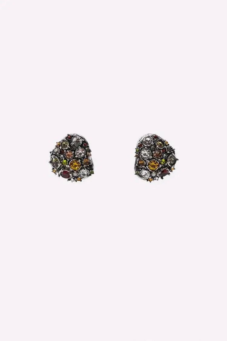 Aros Zara brillantes elegantes - 3