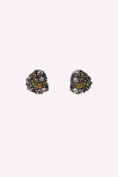 Aros Zara brillantes elegantes - miniatura 3