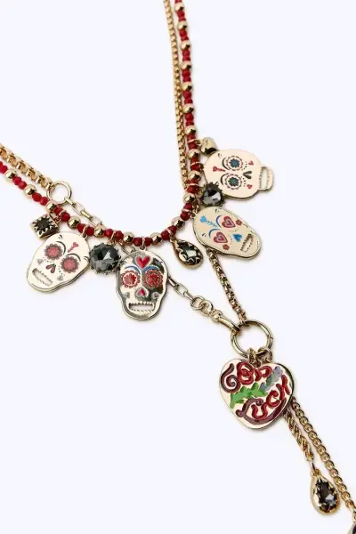 Collar Zara con colgantes de calaveras - miniatura 1