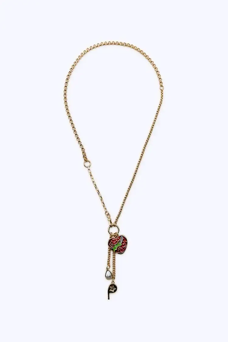 Collar Zara con colgantes de calaveras - 2