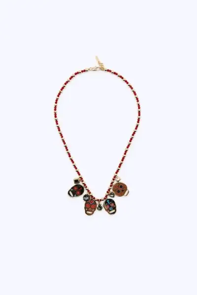 Collar Zara con colgantes de calaveras - miniatura 3
