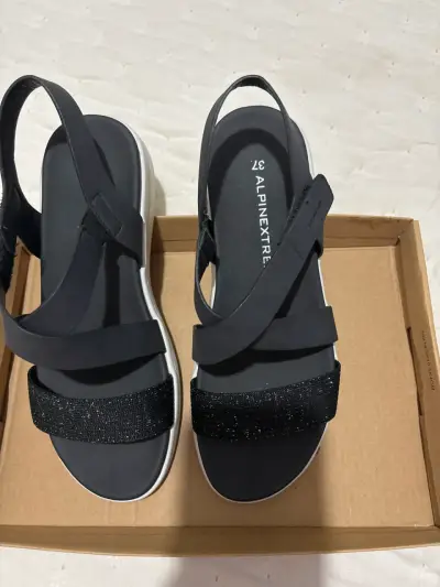 Sandalias Alpinextrem negras de mujer - miniatura 1