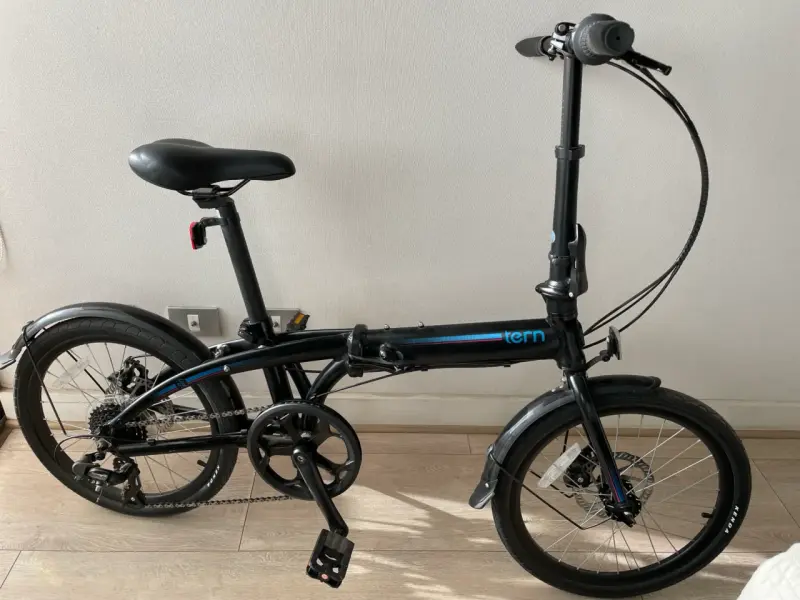 Bicicleta plegable negra Tern Link B8 - 1