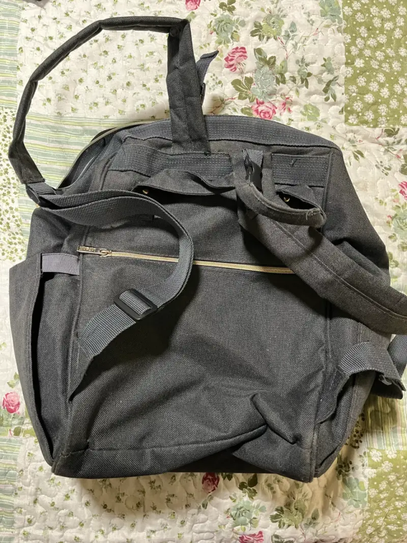 Mochila negra Infanti pañalera - 2