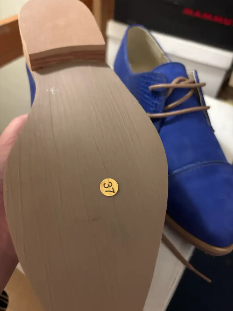 Zapatos de confección chilena,  azules de vestir - 3